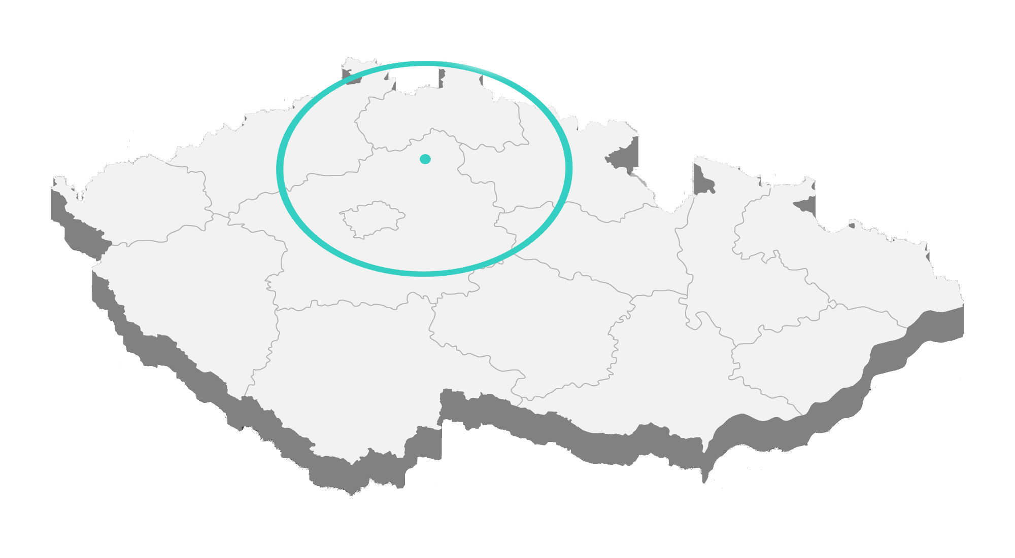 Mapa působnosti — Mnichova Hradiště a okolí